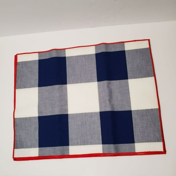 Le Jacquard Francais Placemats, set of 4, Red White and Blue, July 4th, NWOT - Picture 2 of 6